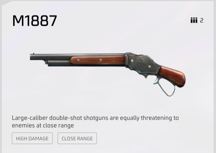 M1887 weapon silhouette