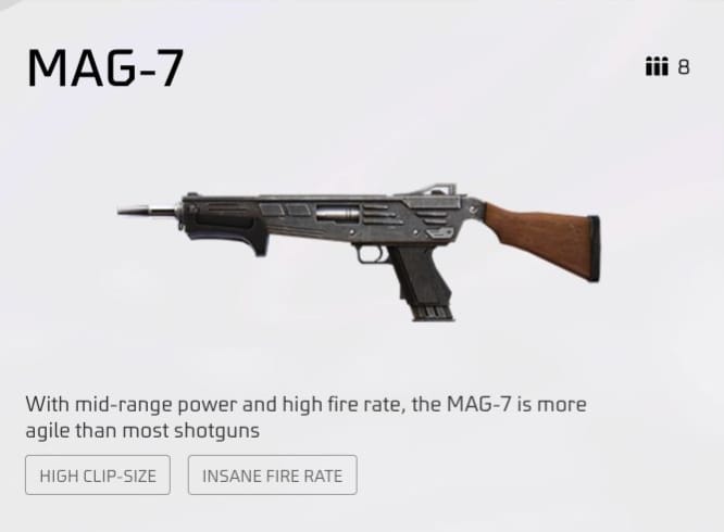 MAG-7 weapon silhouette